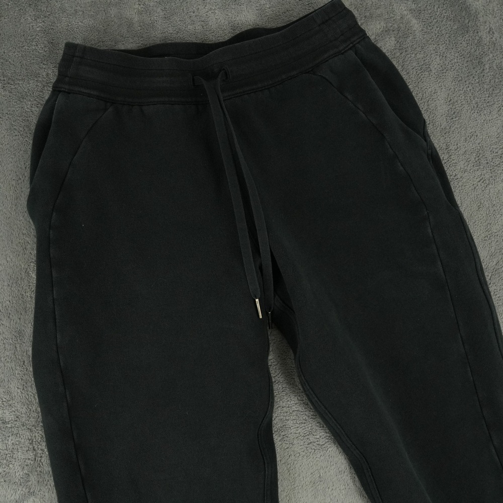 Lululemon Scuba Mid-Rise Oversized Jogger Women Size 8 Black Pockets LW5CVAS